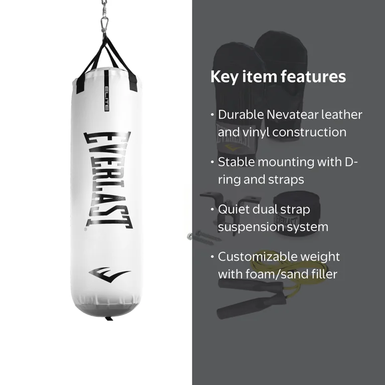 80lb Elite2 WHT Hvy Bag Kit - Walmart.com