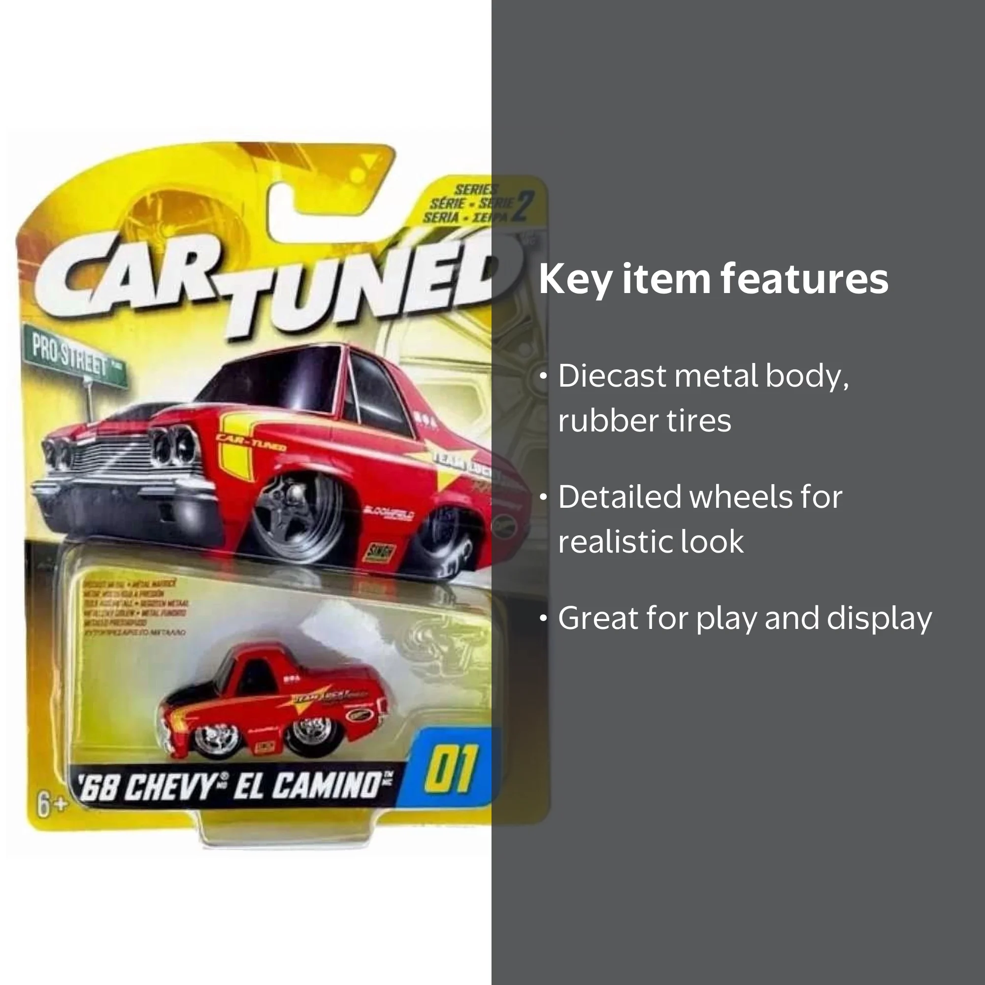 CAR TUNED '68 CHEVY EL CAMINO PRO STREET SERIES 2 HOBBY EXCLUSIVE