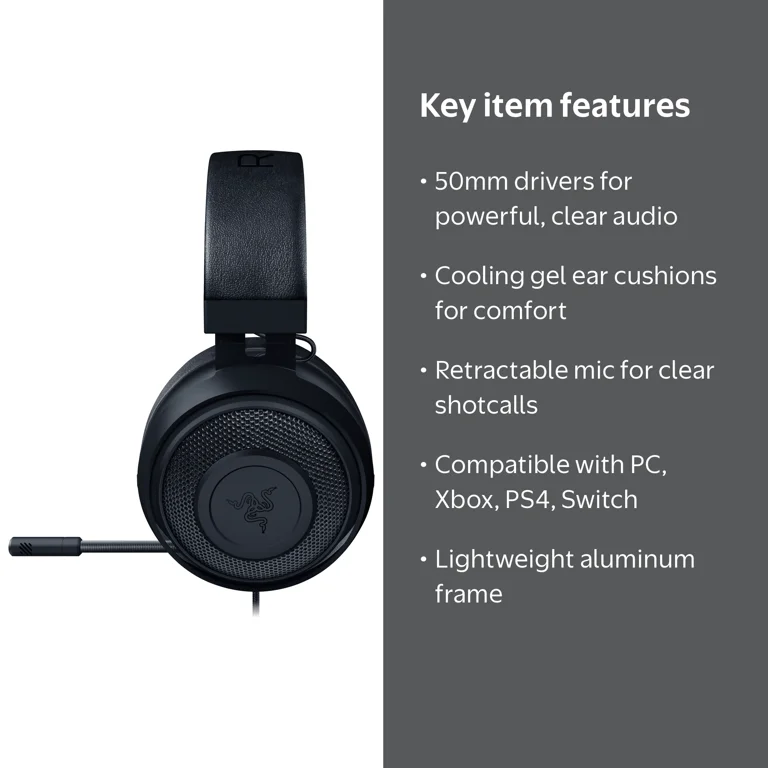 Razer Kraken Tournament Edition Wired PC Gaming Headset - THX