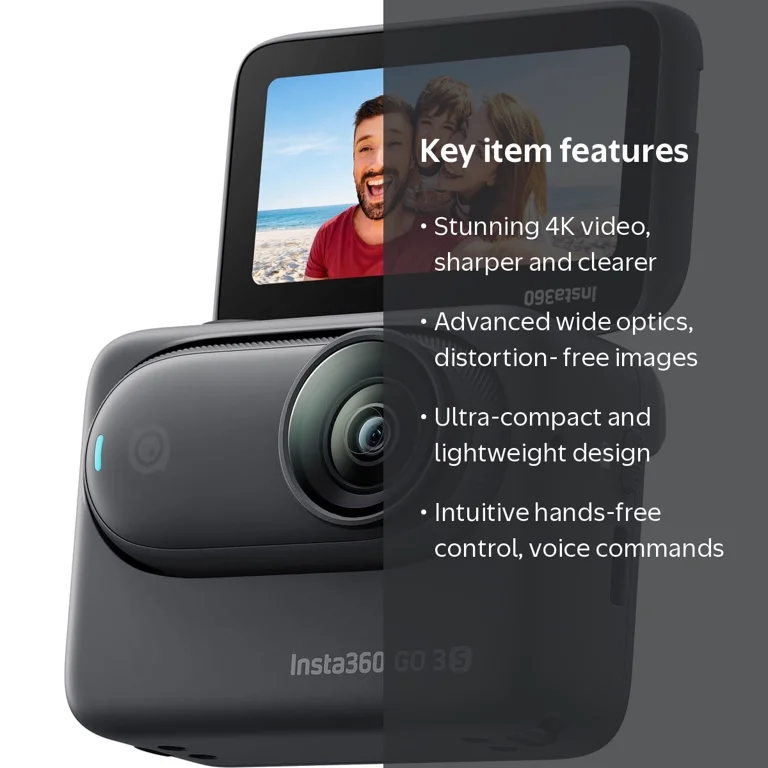 Insta360 - GO 3S (64GB) Action Camera - Black - Walmart.com
