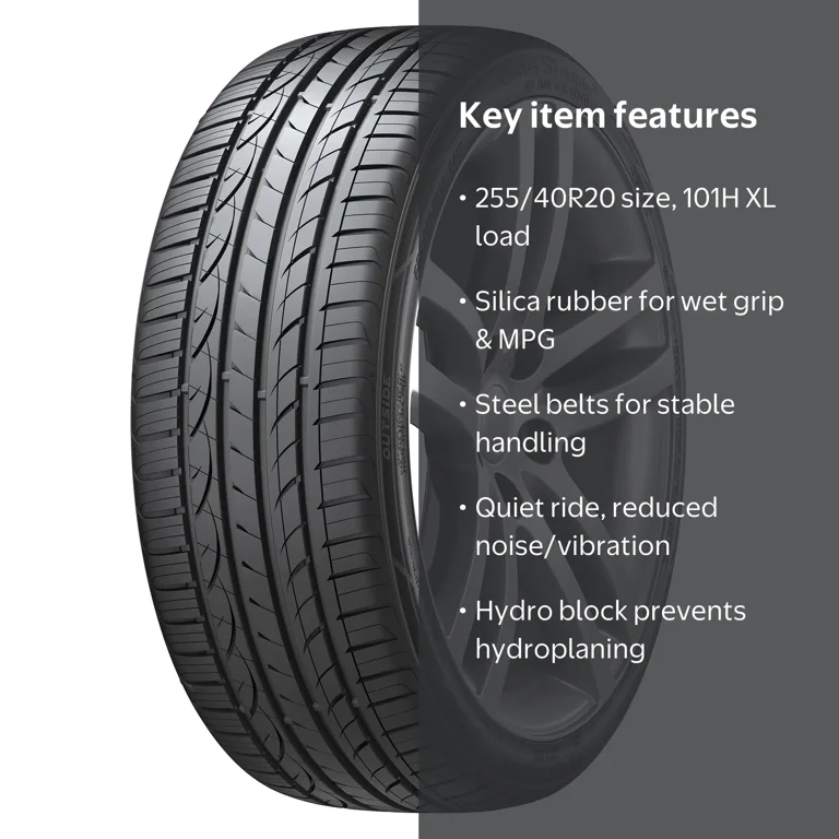 Hankook, Passenger Tire, All Season, 255/40R20 101H XL - Walmart.com