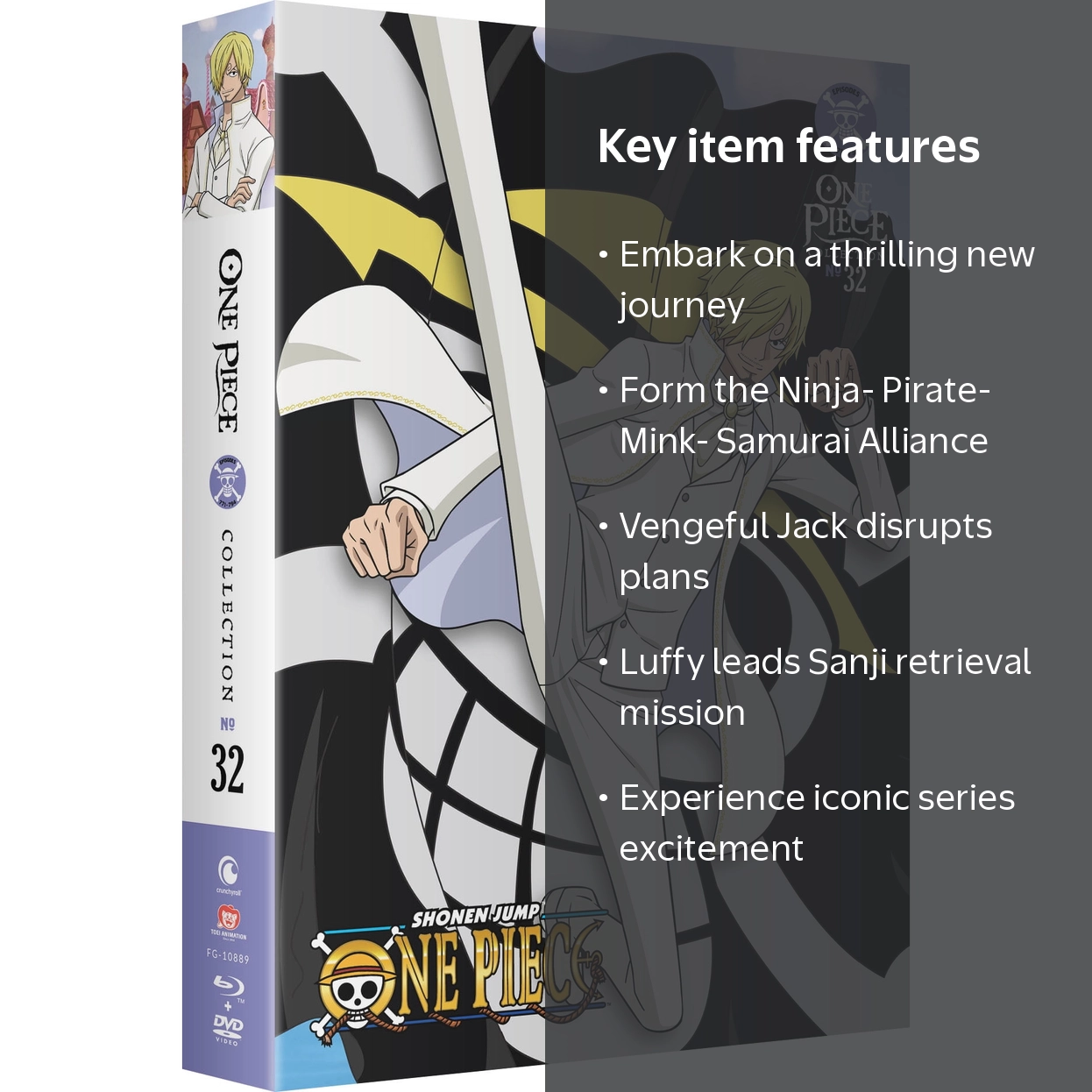 Crunchyroll, One Piece: Collection 32, Blu-ray DVD, Epic Adventure