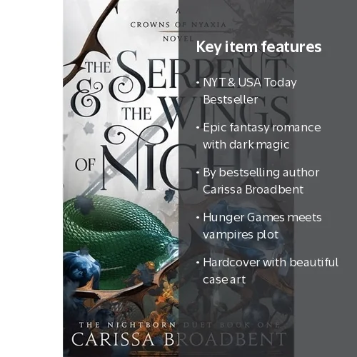 Carissa Broadbent, The Serpent and the Wings of Night, Hardcover