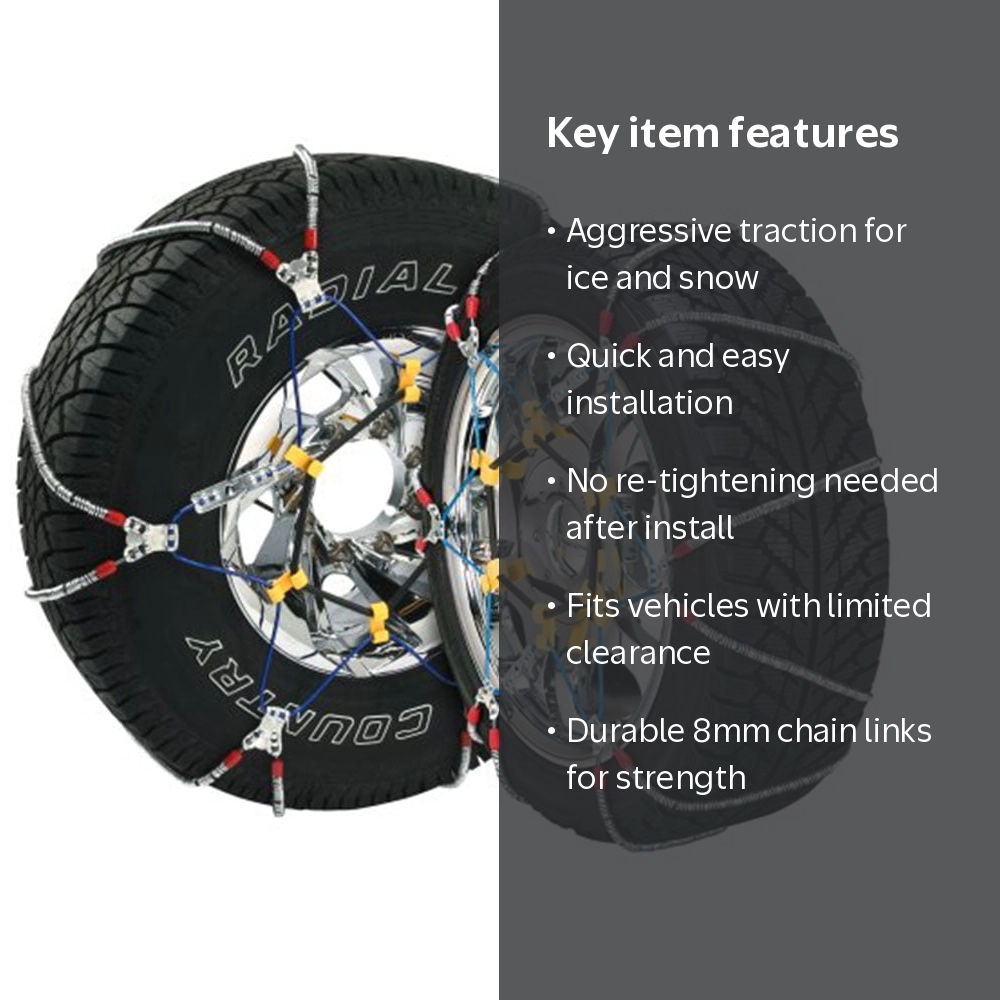 Security Chain Company SZ492 Super Z8 8mm Tire Traction Chain and
