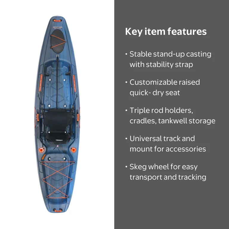 Lifetime Yukon Angler 11.5 ft Sit-On-Top Comfort Fishing Kayak