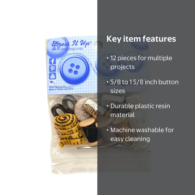 dress it up buttons - and flatback The pack contains 6 buttons Dress It Up Button Shop