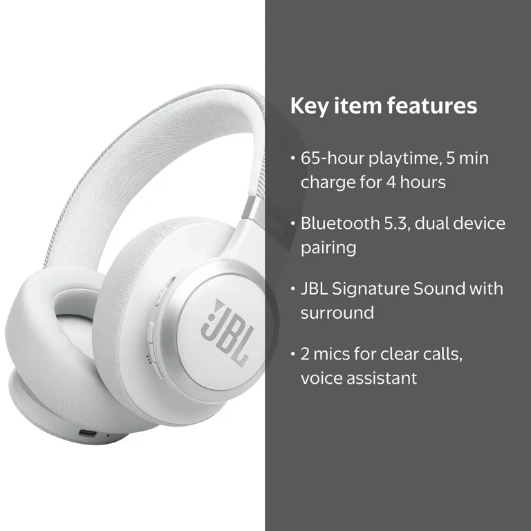 Free Shipping! JBL Wireless Over-Ear Headphones with True Adaptive
