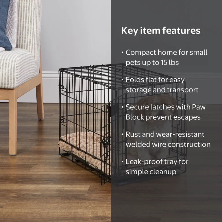 MidWest Homes for Pets 22-inch iCrate Folding Dog Crate with