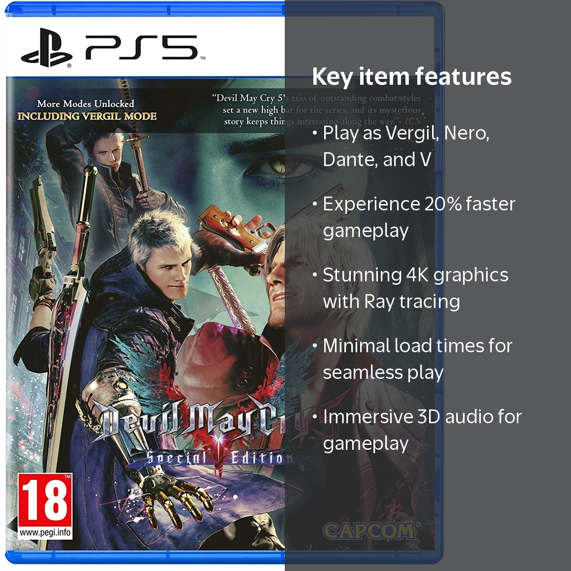 Devil May Cry, Devil May Cry 5 Special Edition, PS5 - Walmart.com