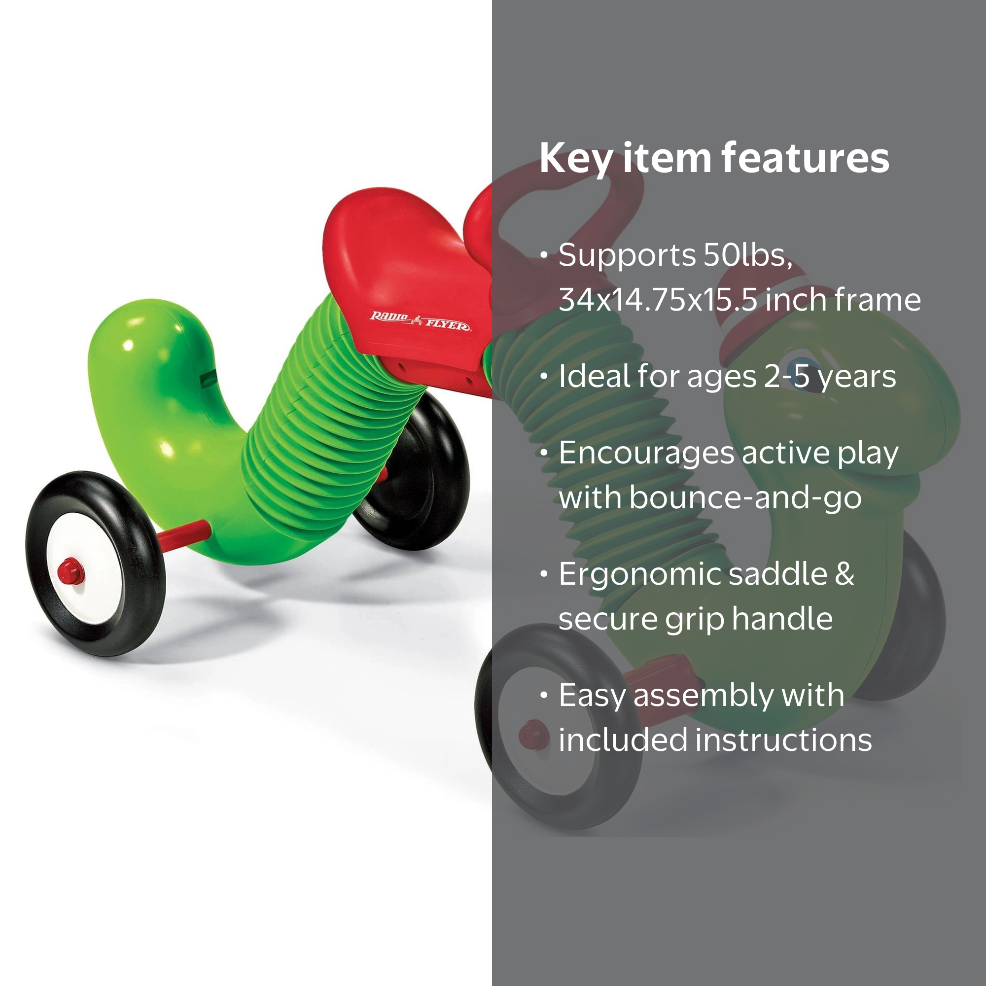 Radio Flyer Inchworm for Montessori Gross Motor Skills - Walmart