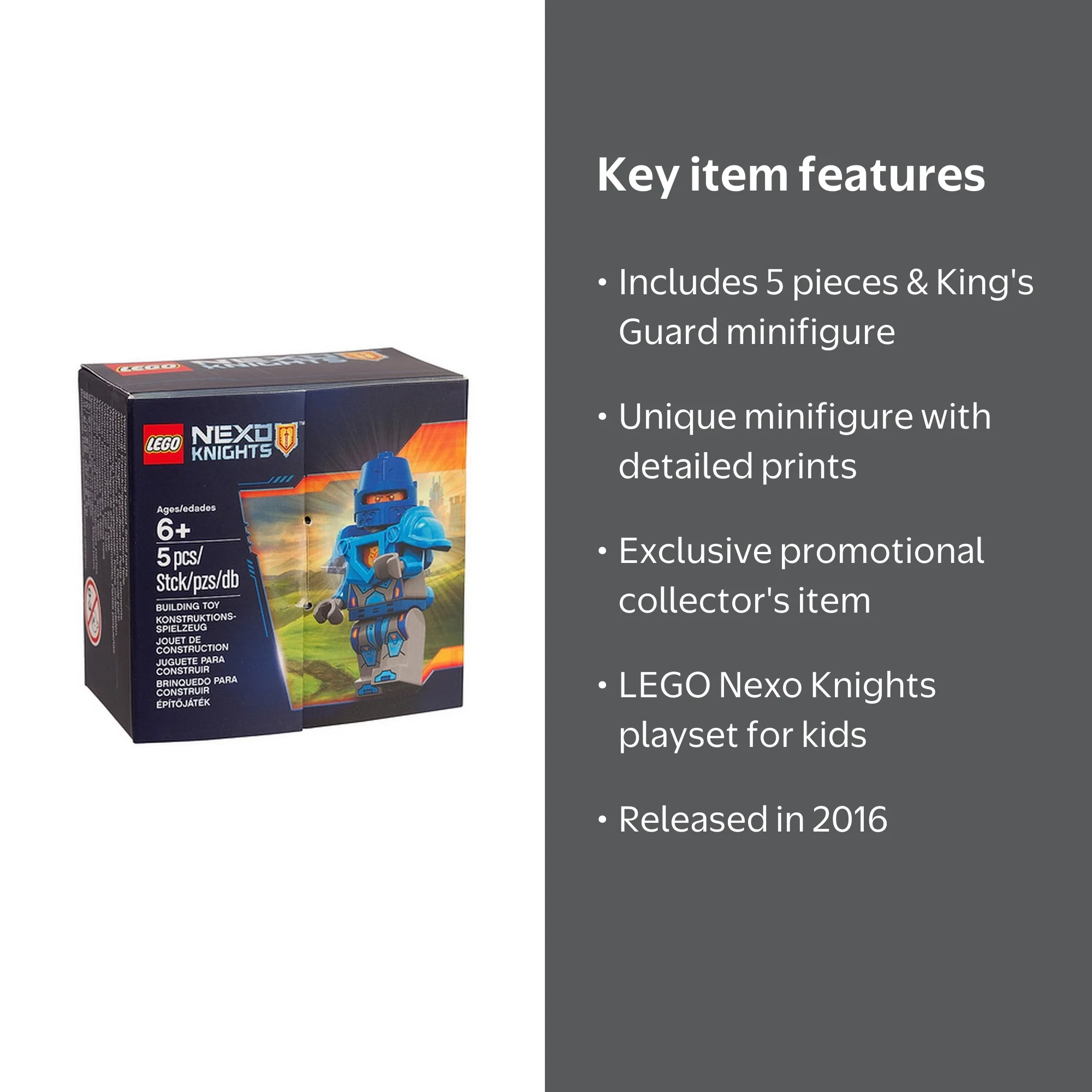 Lego Nexo Knights Guard Minifigure Boxed 6153650 - Walmart.com
