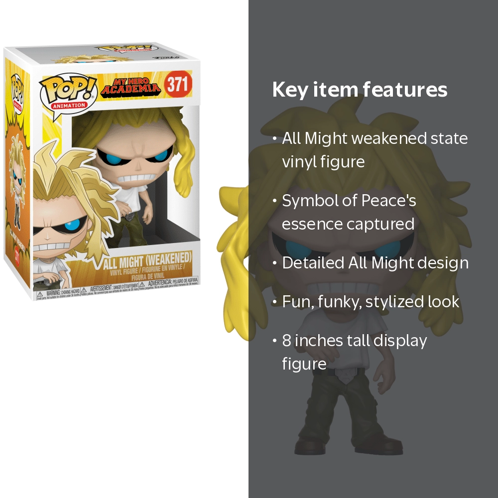Funko Pop Collectible Vinyl Figures, My Hero Academia All Might, 8