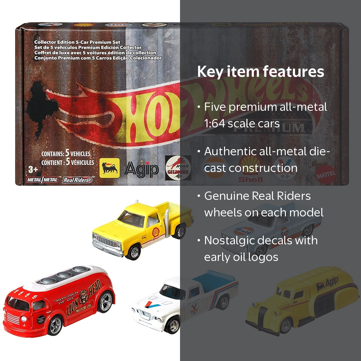 Hot Wheels 2020 Pop Culture: Vintage Oil 5 Premium All-Metal