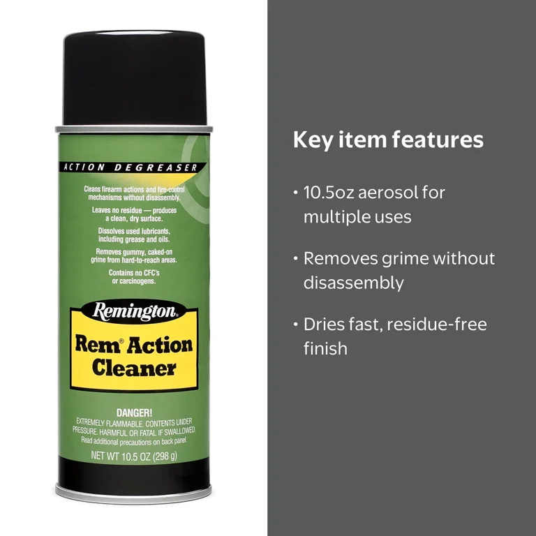 REMINGTON, Gun Cleaner, 10.5oz Aerosol, Quickly Cleans Residue