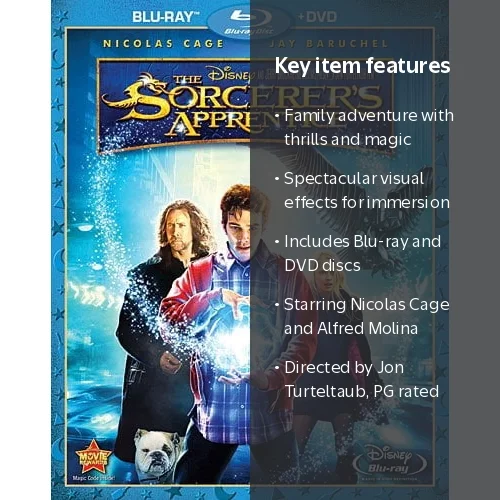 Disney, The Sorcerer's Apprentice Blu-ray + DVD, Family Drama