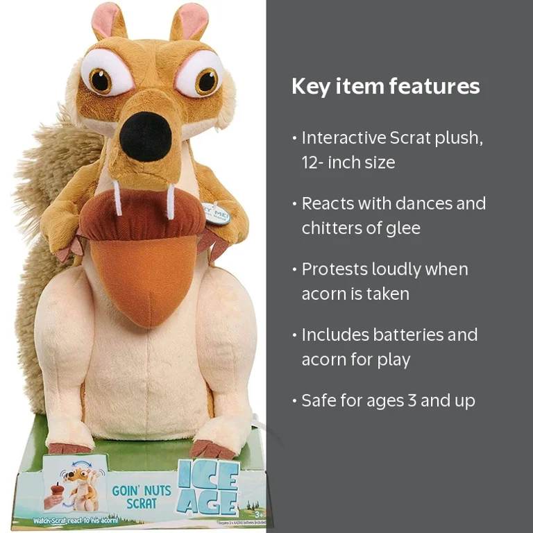 Ice Age Goin Nuts Scrat Plush - Walmart.com