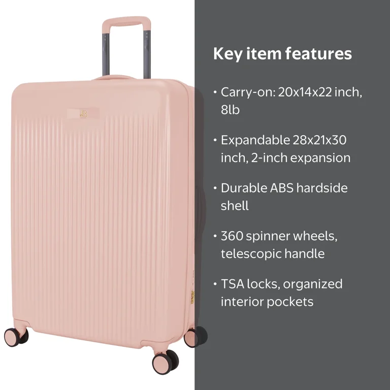 Beautiful 28-inch Checked Expandable Hardside Luggage by Drew