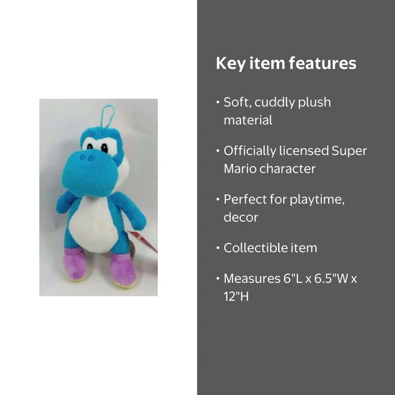 Licensed Nintendo Official Super Mario Yoshi Plush, 12