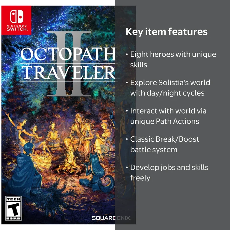 Square Enix, Octopath Traveler II, Nintendo Switch - Walmart.com
