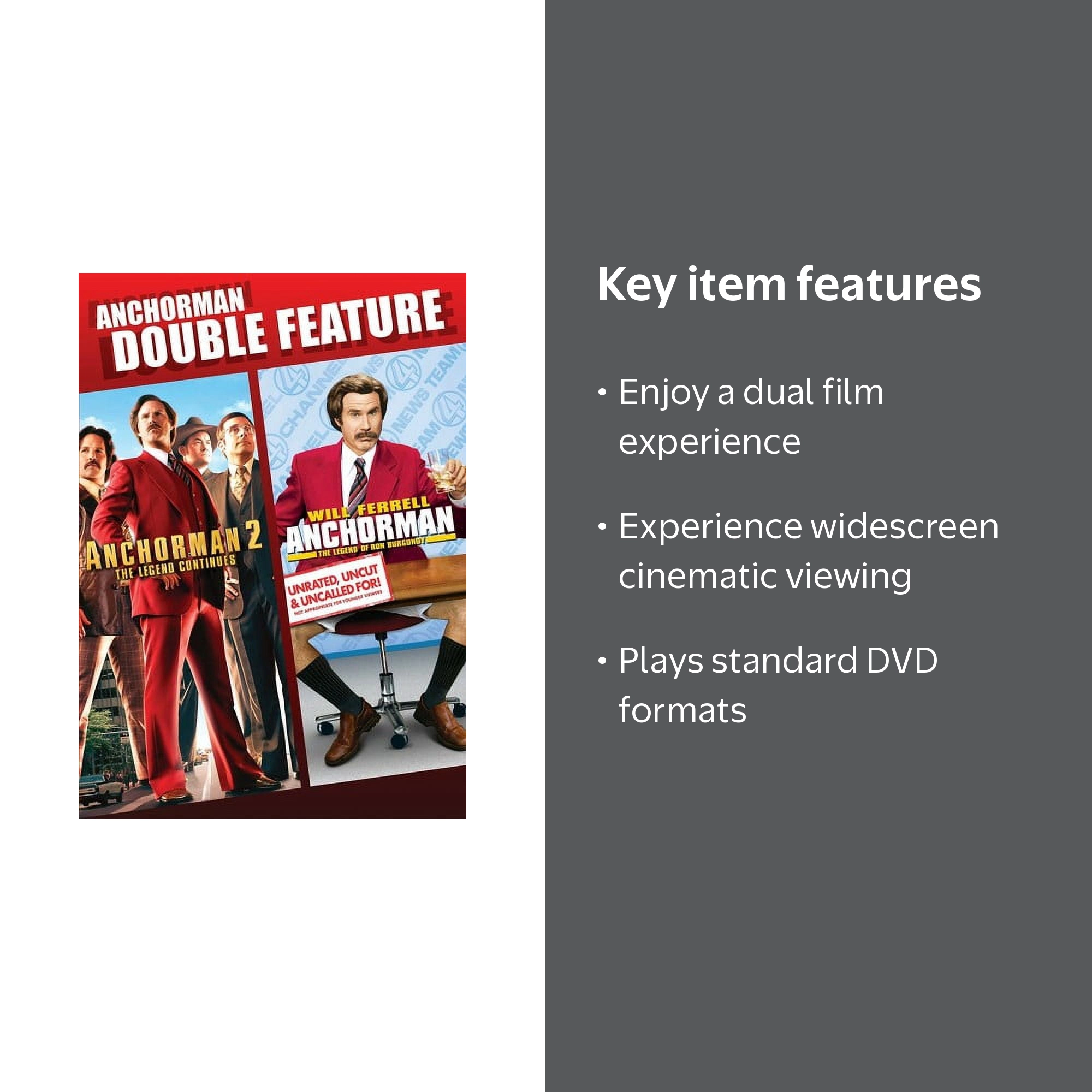 Paramount Home Video Anchorman Double Feature DVD Comedy PG-13