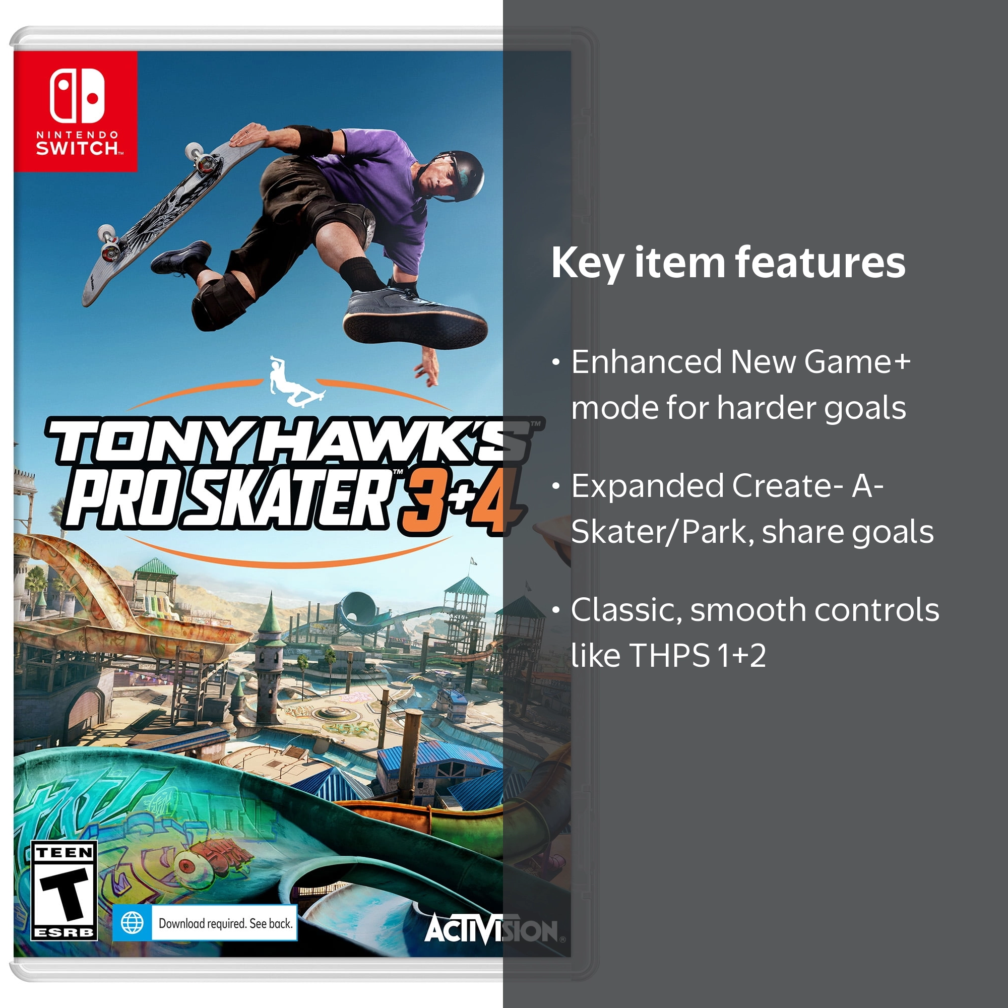 Free Shipping! Microsoft Tony Hawk's Pro Skater 3 4 Nintendo