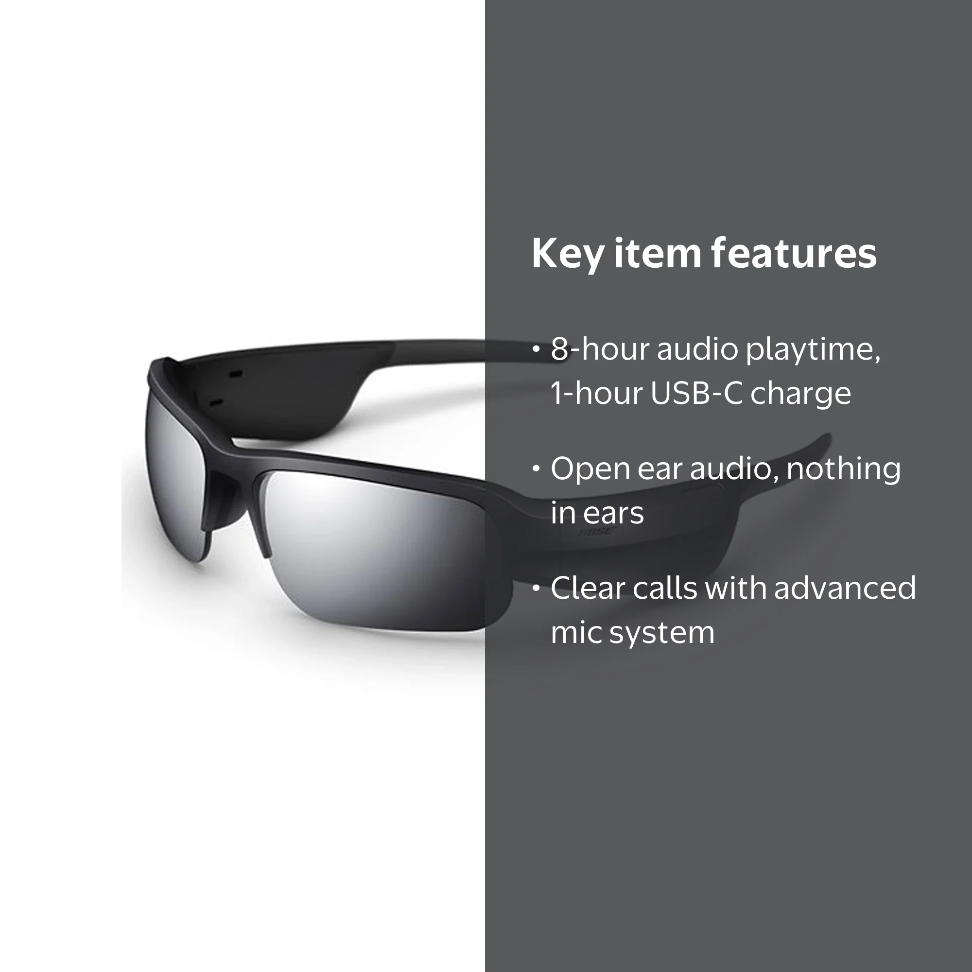 Bose Frames Tempo Bluetooth Sports Sunglasses with Polarized