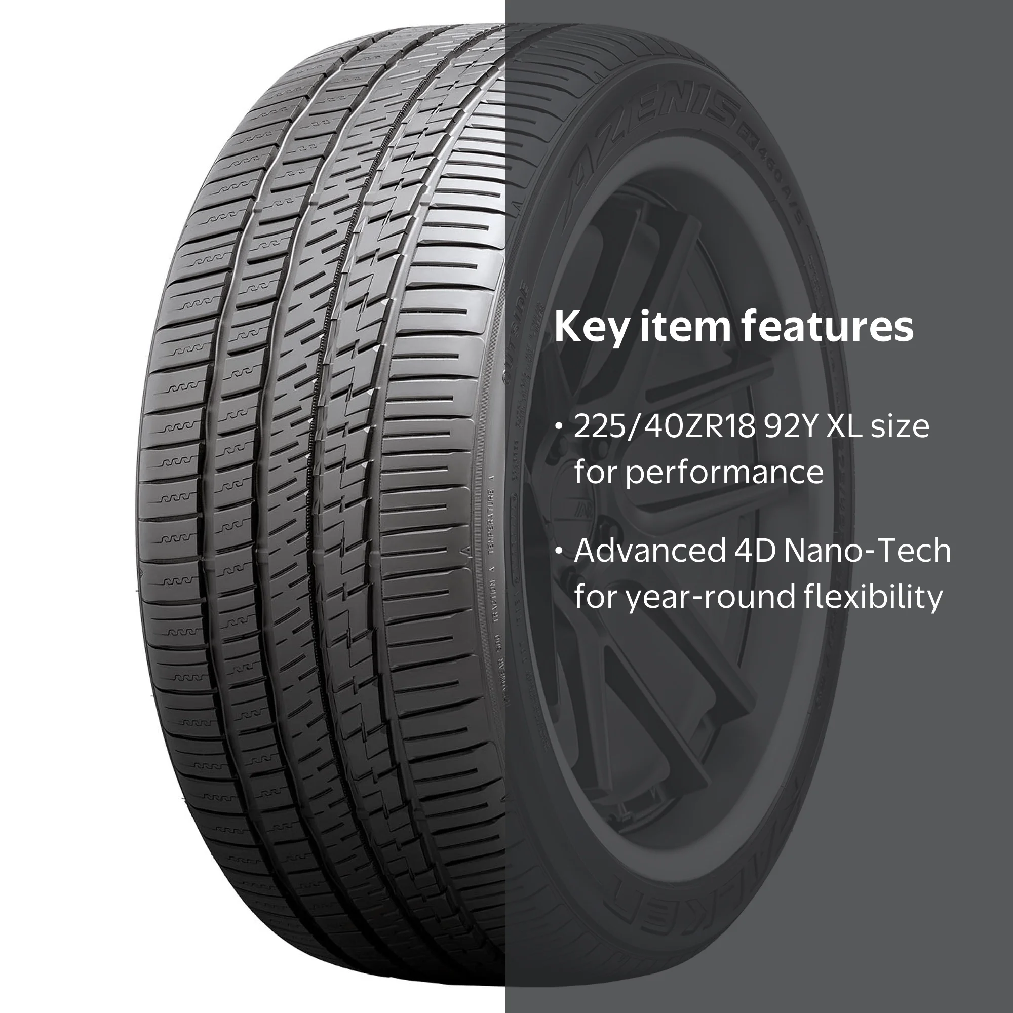 Falken Azenis FK460 A/S UHP 225/40ZR18 92Y XL Passenger Tire for