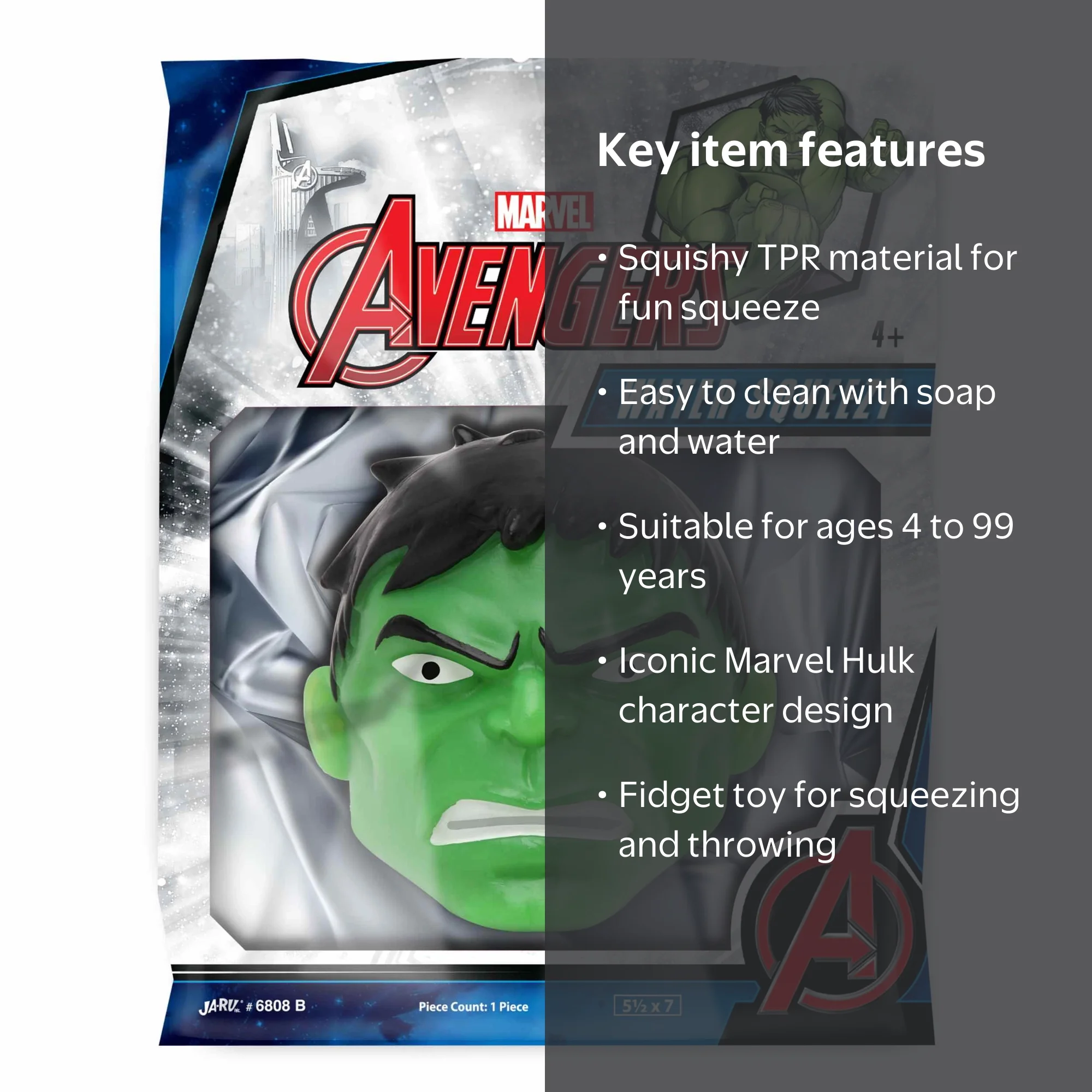 Ja-Ru Marvel Hulk Water Squeezy Ball - Walmart.com