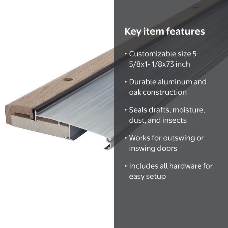 M-D Building Products 78618 Adjustable Aluminum & Hardwood
