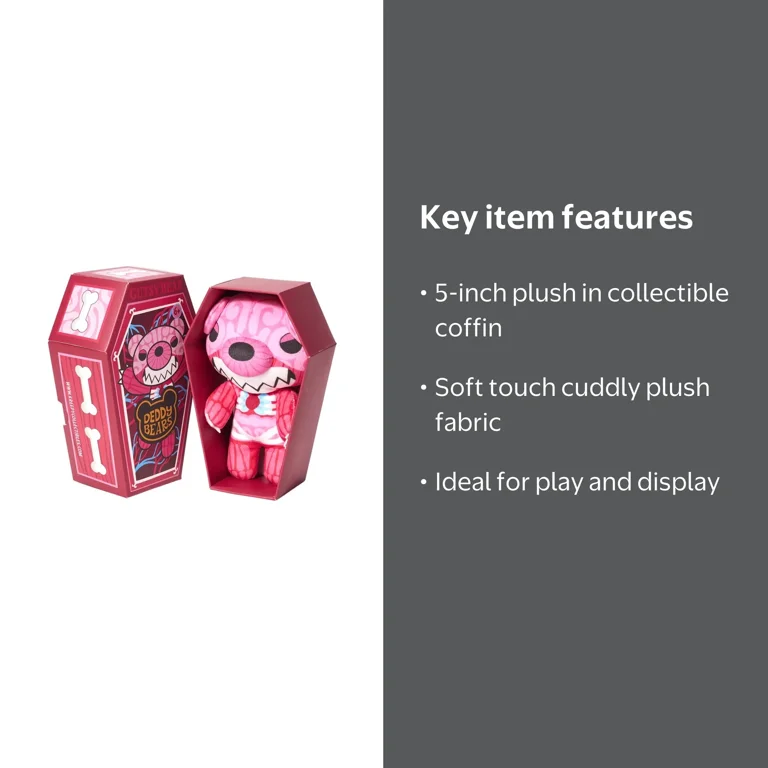 Deddy Bears, Coffin Series 3 Gutsy Bear Plush, 5-inch, Adorably