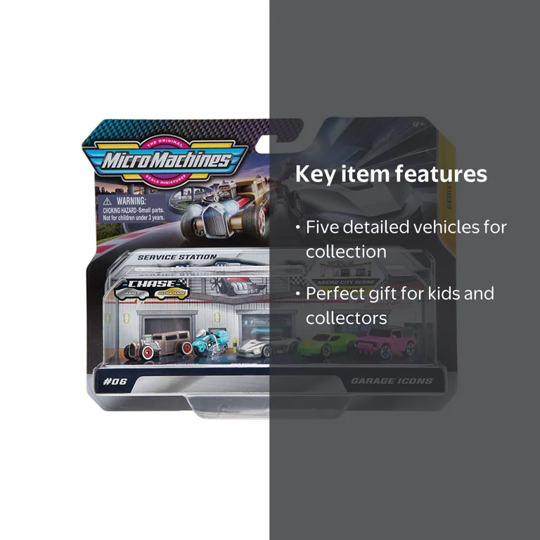 Wicked Cool Toys Micro Machines Car and Truck Play Vehicles