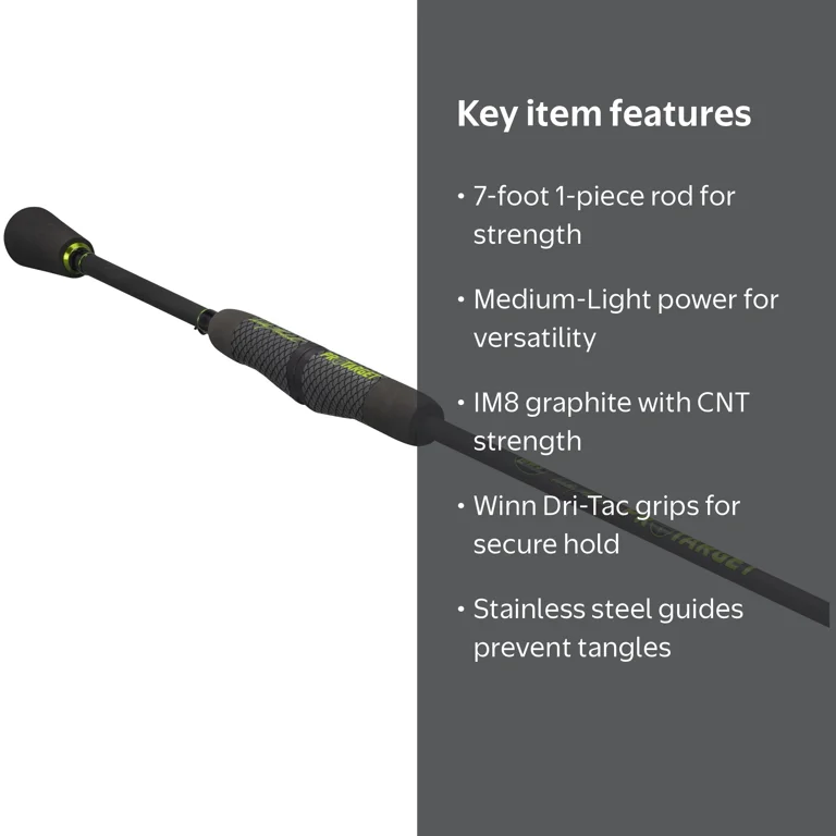 Lew's Wally Marshall Pro Target Series Spinning Fishing Rod, 7