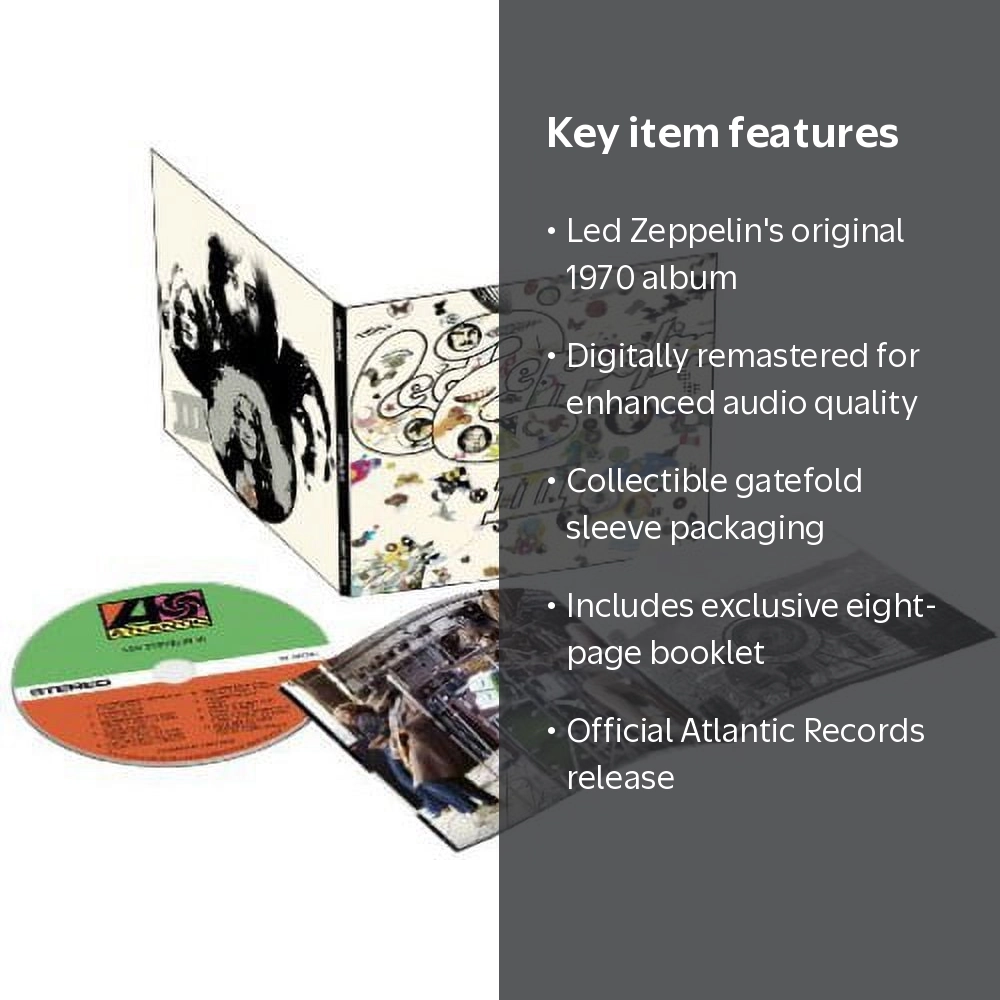 Led Zeppelin - Led Zeppelin 3 - Music & Performance - CD - Walmart.com