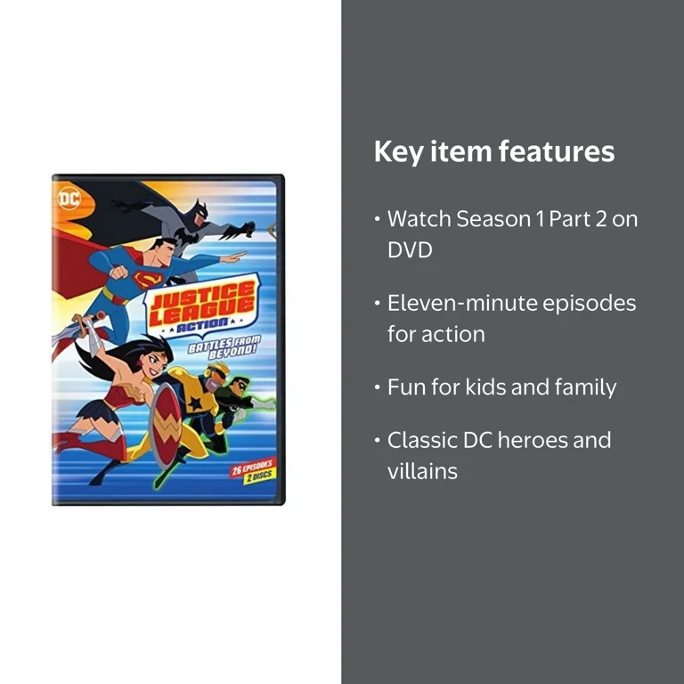 Justice League: Action Season 1 Part 2 (DVD) - Walmart.com