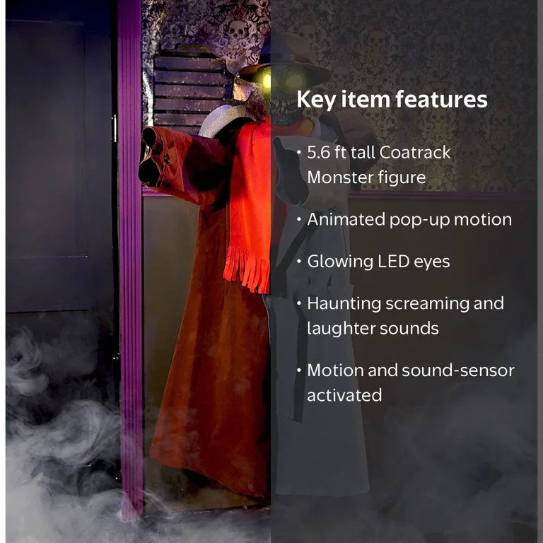 Haunted Hill Farm Life-Size Animatronic Coatrack Monster by Tekky