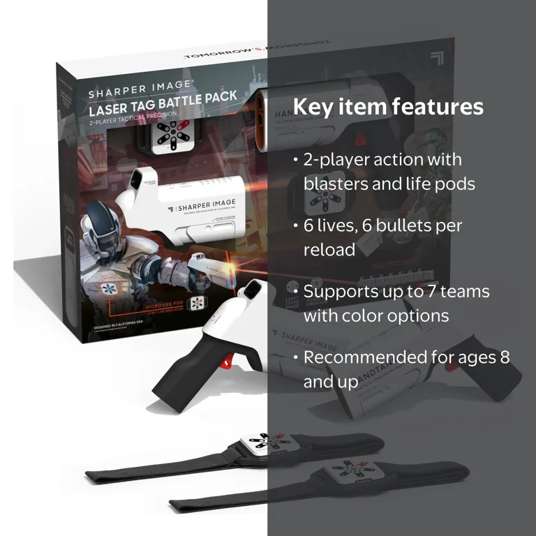 Sharper Image® Laser Tag Battle Pack 2-Player Tactical Precision