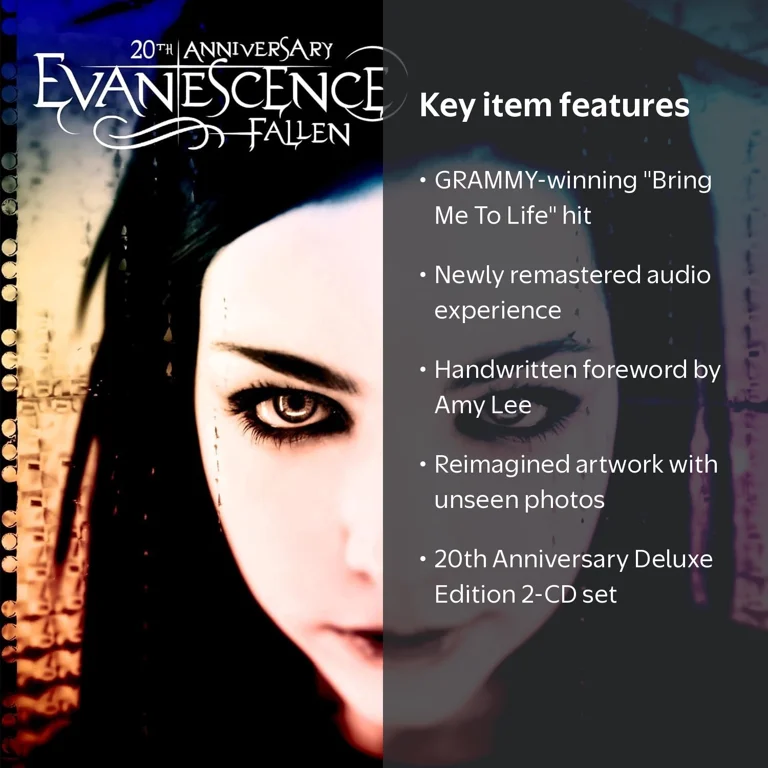 Evanescence - Fallen 20th Anniversary Deluxe CD, Remastered