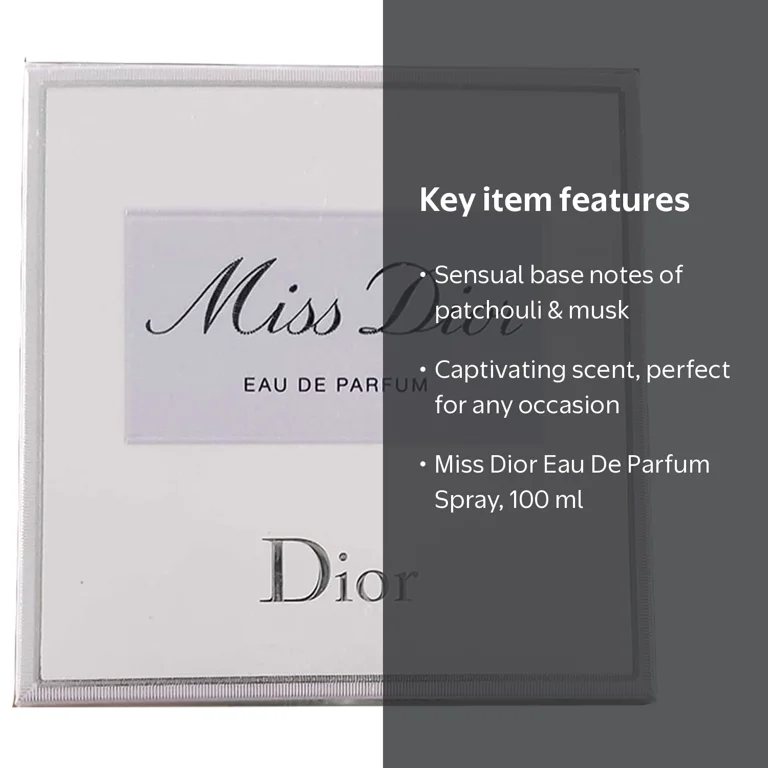 Christian Dior Miss Dior 100 ml/3.4 oz - Luxurious Eau De Parfum