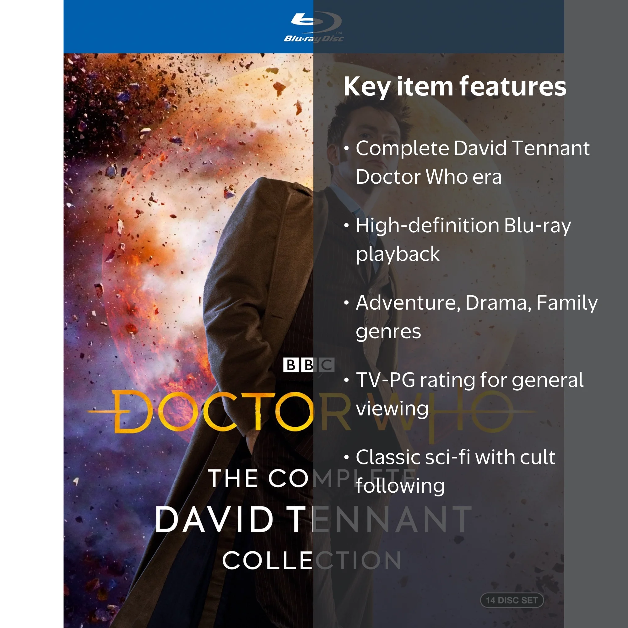 SDS, Doctor Who, The Complete David Tennant Collection, Blu-ray