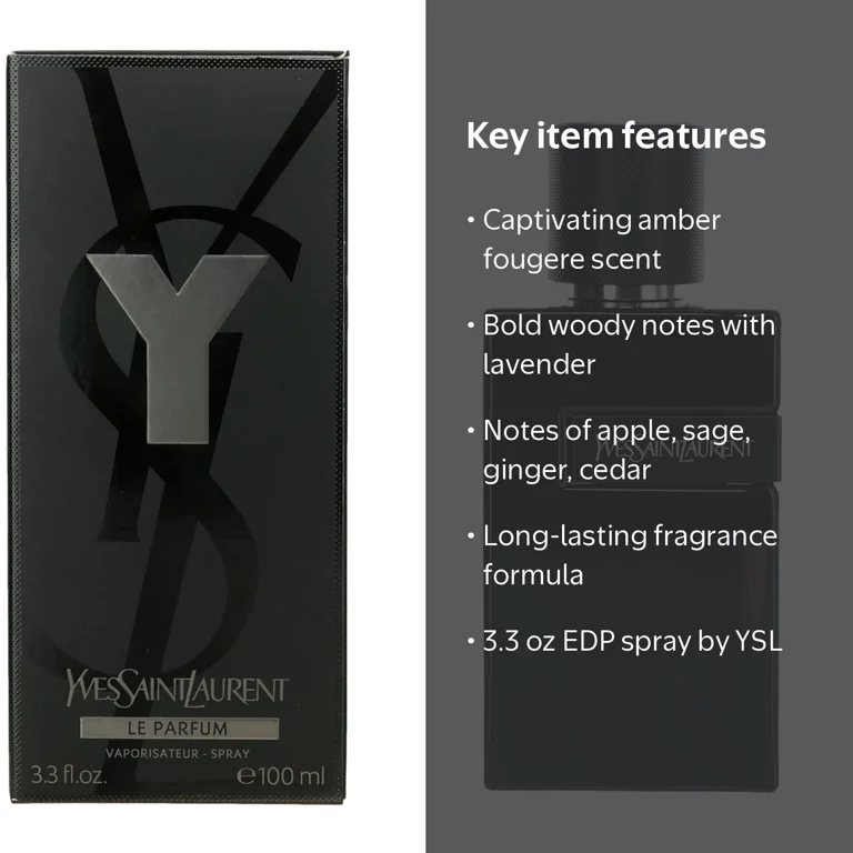 Yves Saint Laurent, Y Le Parfum, 3.3 oz EDP Spray for Men