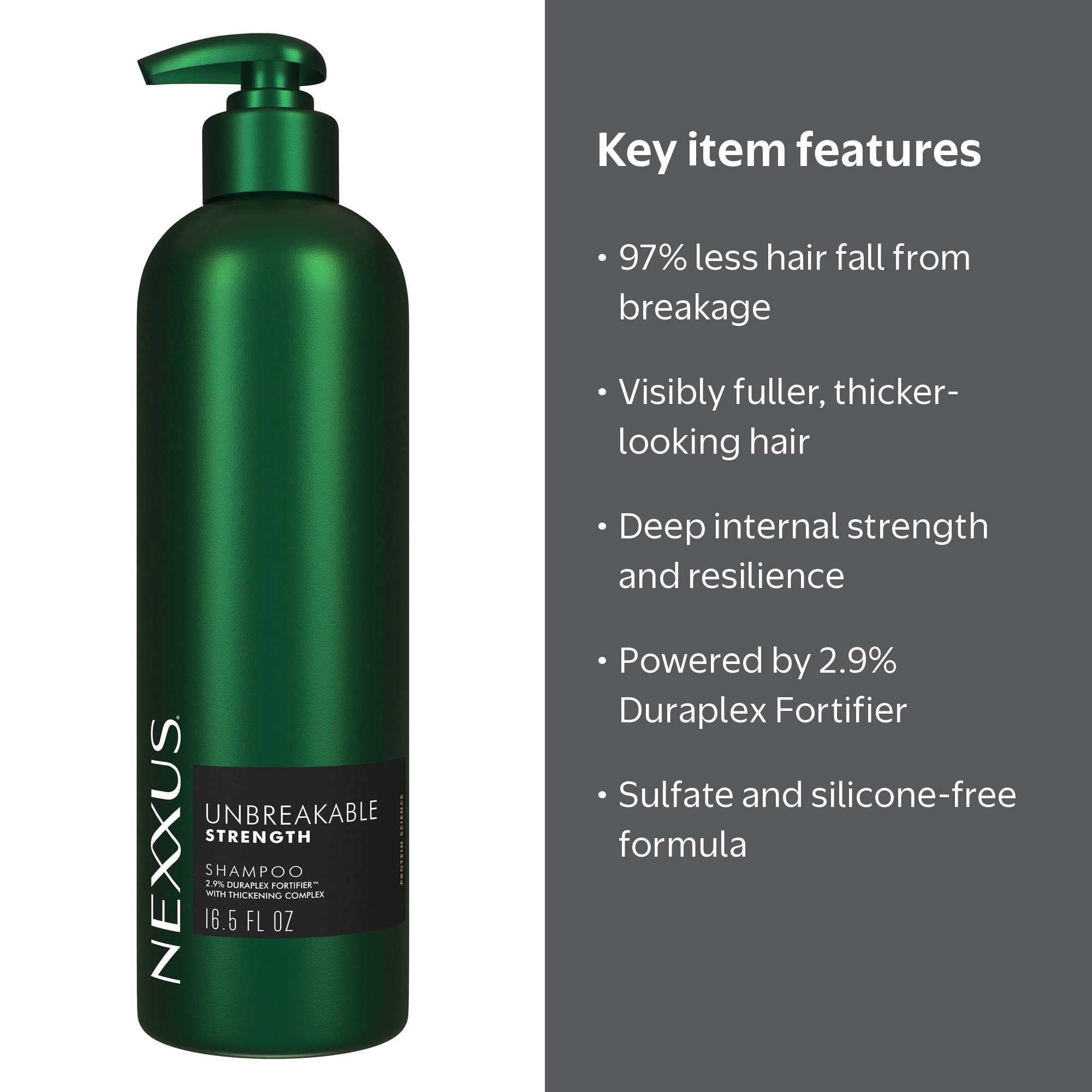トリートメント 3-17 ダークグリーン Nexxus Unbreakable Anti Breakage Shampoo for Fine and Thin Hair