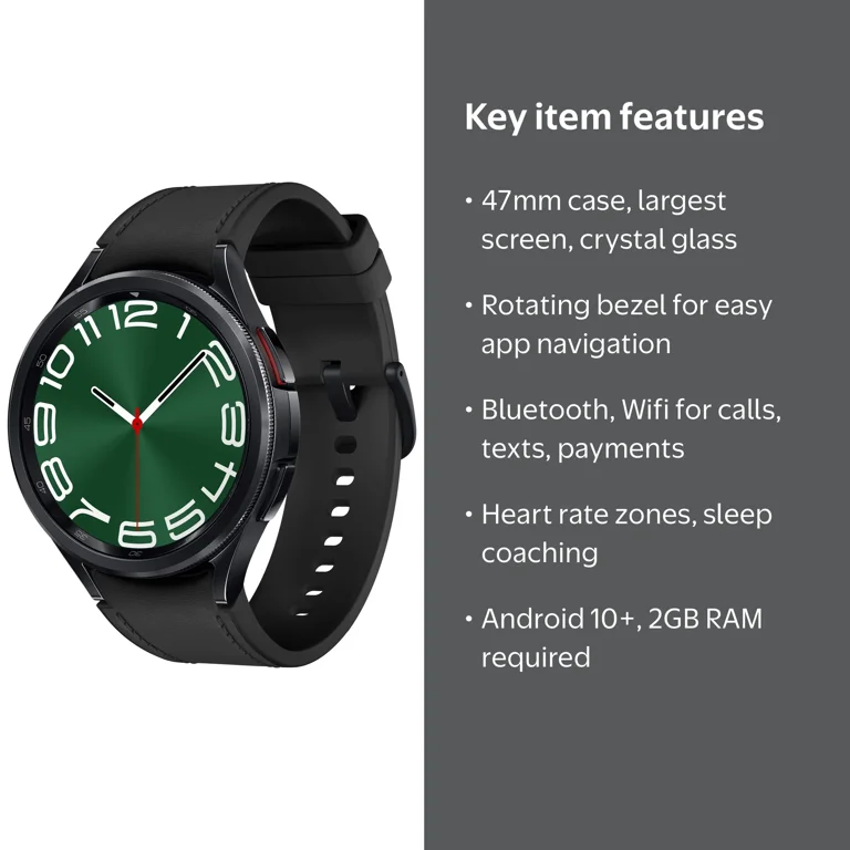 Samsung, Smart Watch, 47mm Bluetooth Wifi, Classic Style - Walmart.com