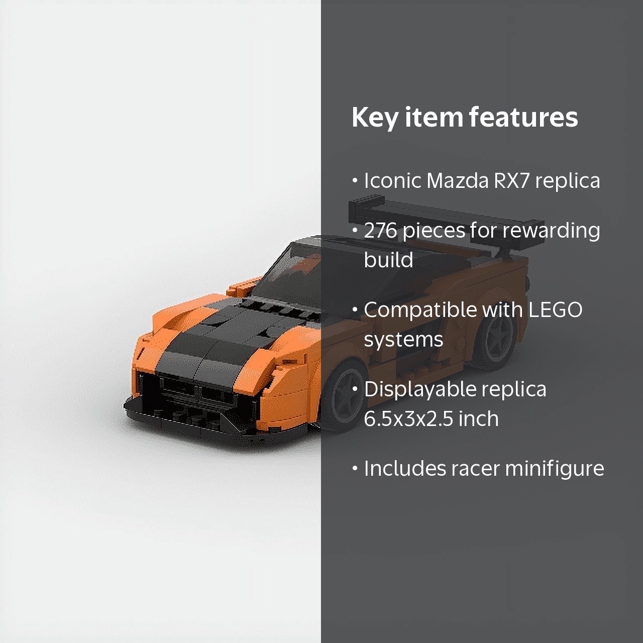 BRICK Mazda RX 7 Fast and Furious Speed Champion Racer Car Toy