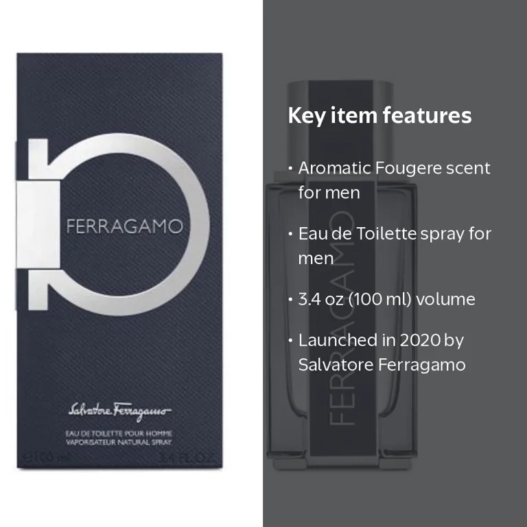 Salvatore Ferragamo, Fragrance, Men's Ferragamo EDT Spray 3.4 oz