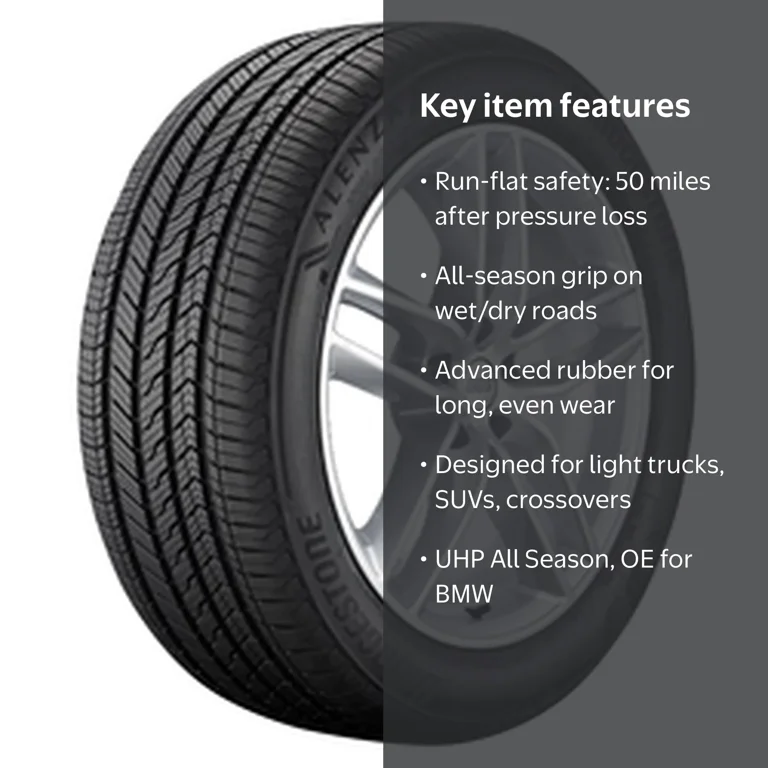 Bridgestone, Passenger Tire, 285/45R20 112H XL, All Season UHP