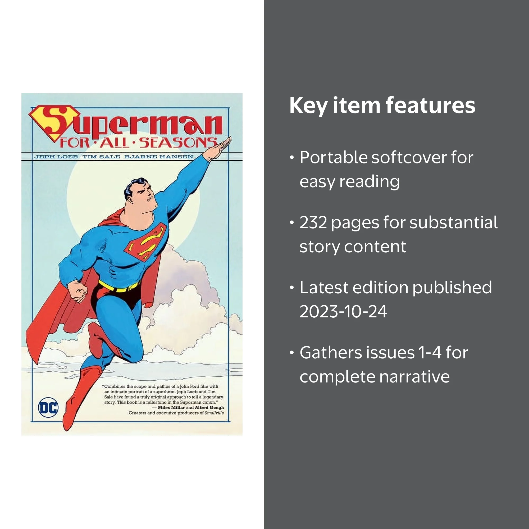 DC Comics, Superman for All Seasons, ISBN 9781779523877, Paperback