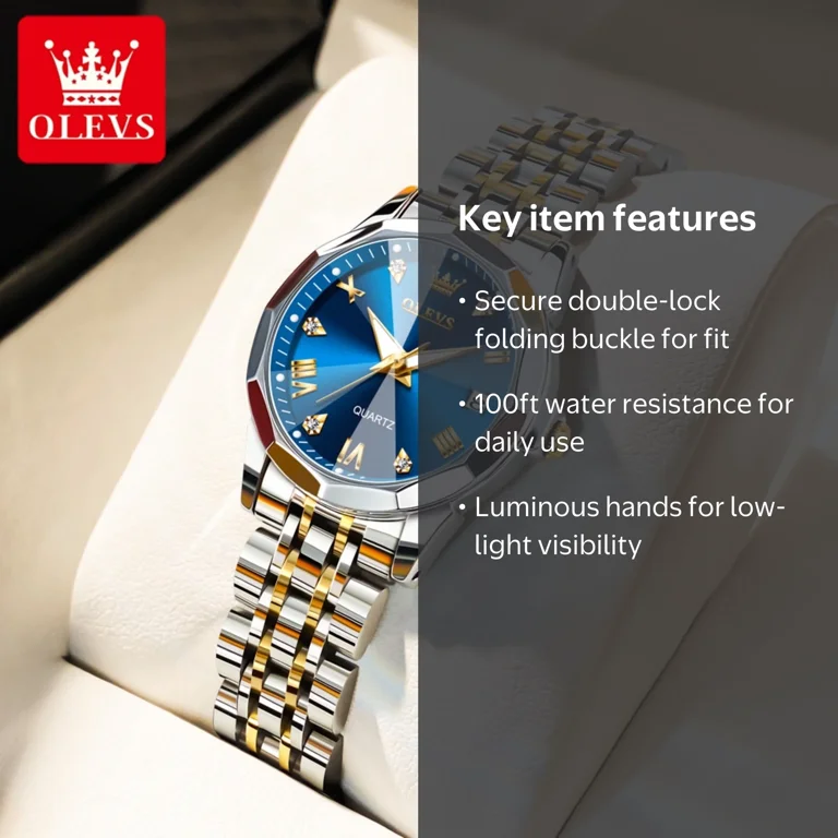 OLEVS Watches for Women Luxury Casual Dress Analog Quartz  display picture 1