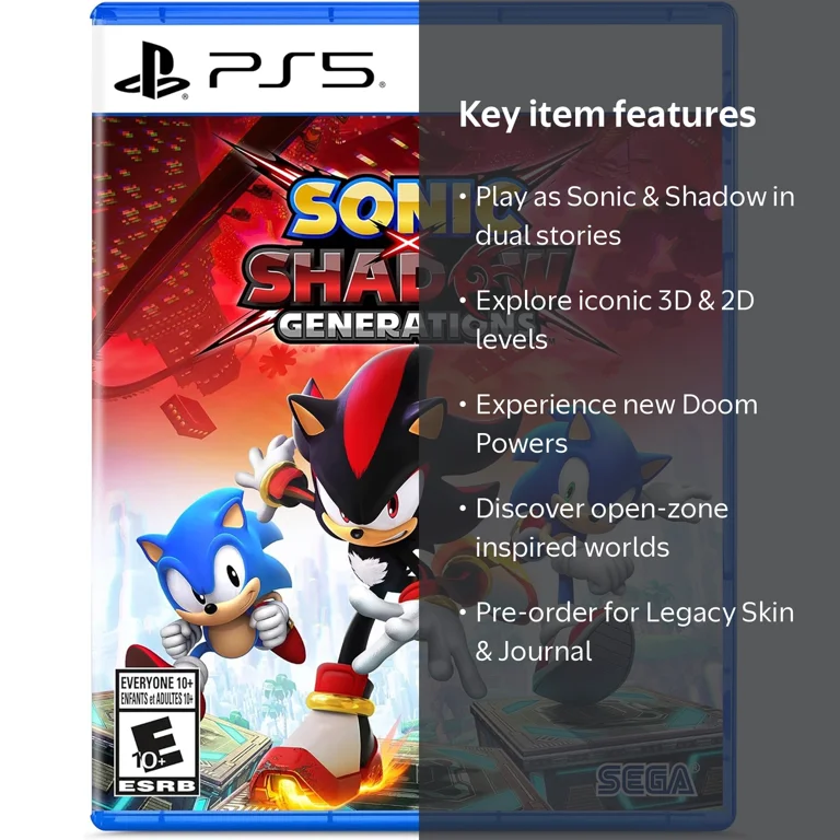 SEGA, Sonic X Shadow Generations, PlayStation 5, All-New