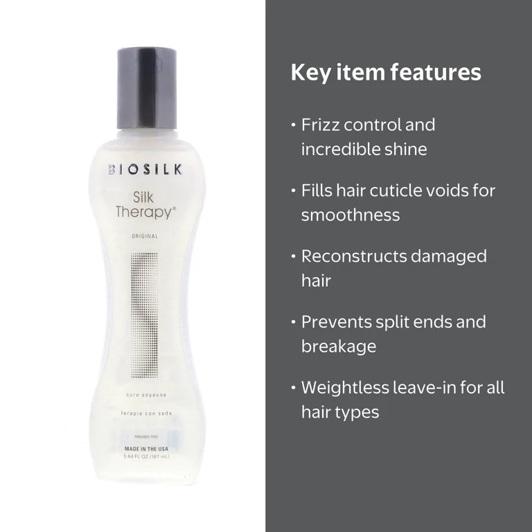 BioSilk Original Silk Therapy Hair Serum, Smoothing Leave-in