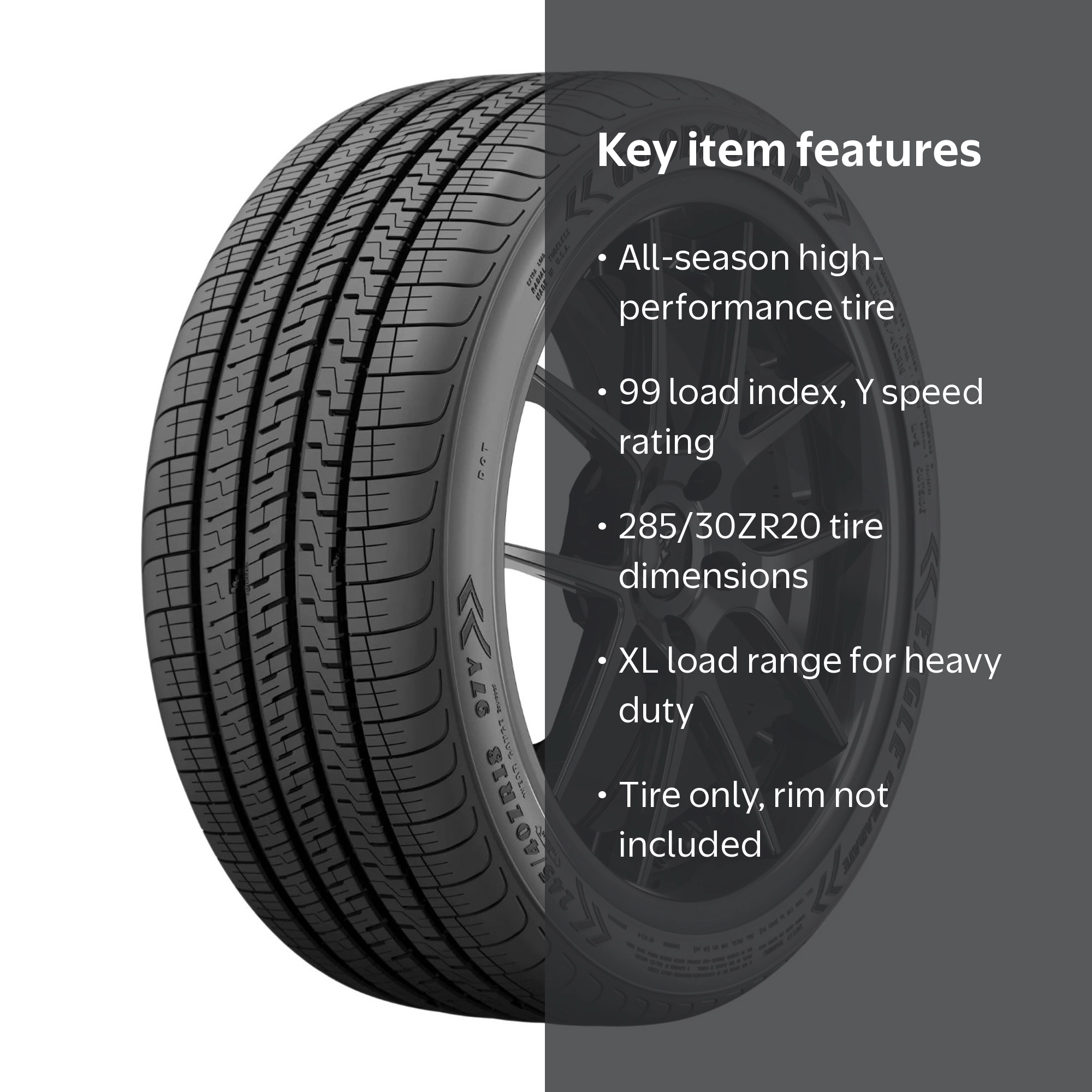 Goodyear Eagle Exhilarate UHP 285/30ZR20 99Y XL Passenger Tire